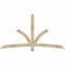 Ekena Millwork Davenport Rough Sawn Timber Gable Bracket, Douglas Fir, 84"W x 45"H x 2"D x 4"F, 13/12 Pitch GBW084X45X0204DAV00RDF - alternate 1
